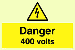 Danger 400 volts