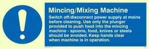 mincing/mixing machine rules