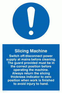 slicing machine rules