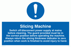 slicing machine rules