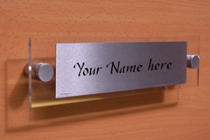 Custom Door Sign With Gazelle Font