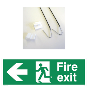 Fire Exit Sign Arrow Left