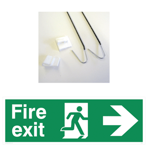 Fire Exit Right Sign