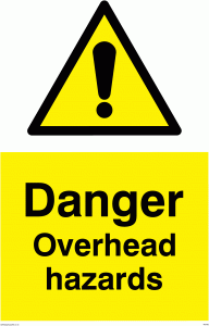 danger overhead hazard