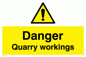 danger quarry workings