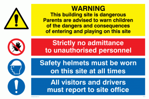 General site safety sign