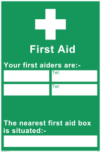 First Aiders Information from Safety Sign Supplies