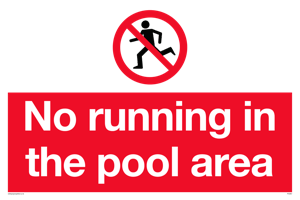 No running in pool area