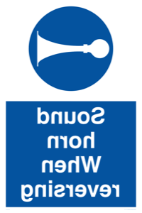 Reversed Sound horn when reversing