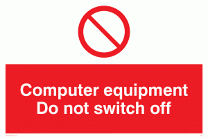 computer equipment do not switch off