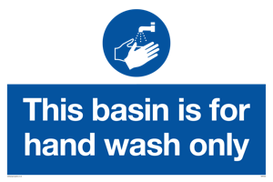 Basin for hand wash only