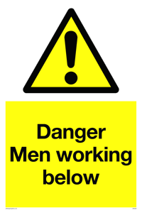 Danger Men working below