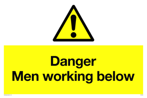 Danger Men working below
