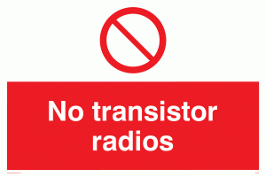 no transistor radios