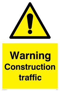 Warning Construction traffic