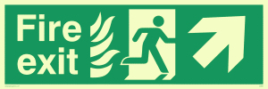 fire exit - safety sign