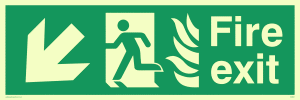 fire exit - safety sign