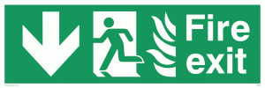 fire exit - safety sign