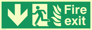 fire exit - safety sign