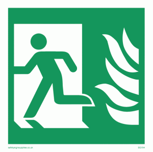 nhs running man left from safety sign supplies