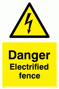 danger electrified fence