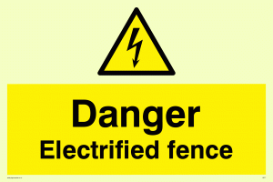 danger electrified fence