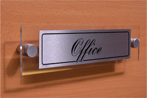 office - door sign