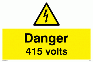 danger 415 volts