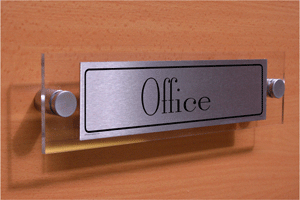 office - door sign