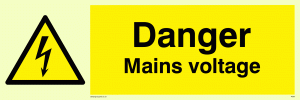 danger mains voltage