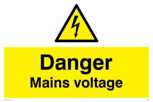 danger mains voltage
