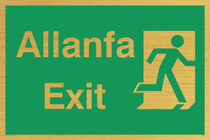 allanfa / exit - safety sign