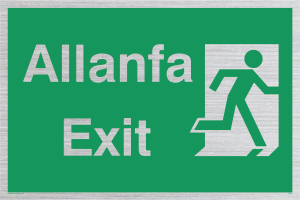 allanfa / exit - safety sign