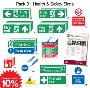 Pack 3: Health & Safety Signs